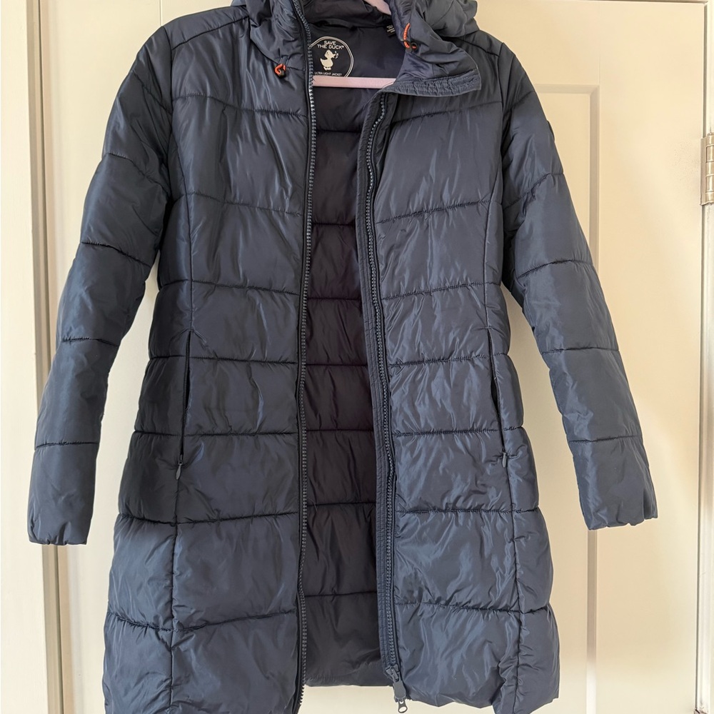 SAVE THE DUCK Blue Puffer Jacket